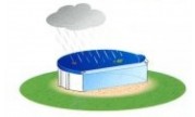 Bâche hiver piscine hors-sol ovale 7.60 x 4.60 m, 200gr